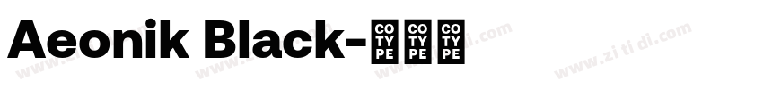 Aeonik Black字体转换